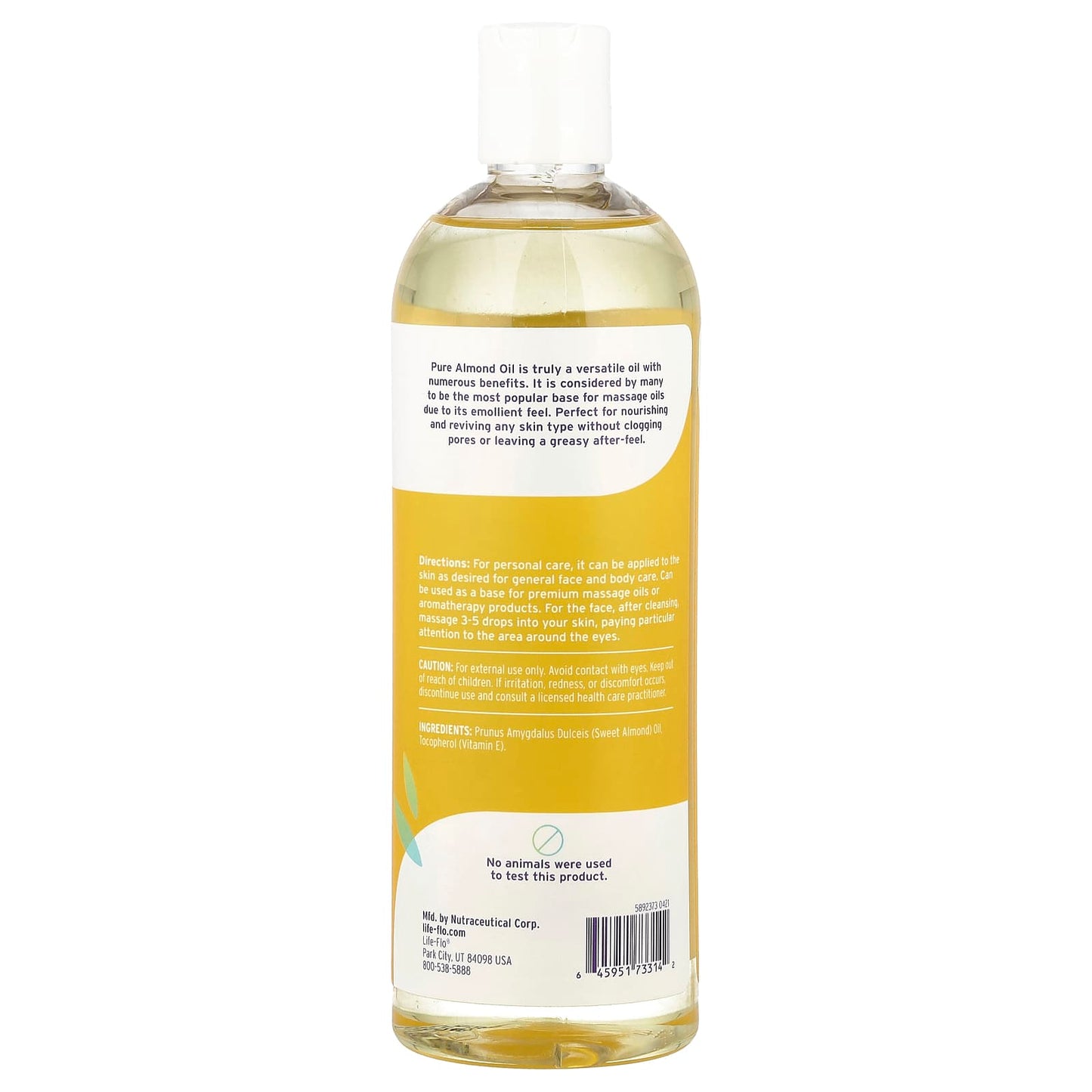 Life-flo, Pure Almond Oil, 16 fl oz (473 ml) - Image 2