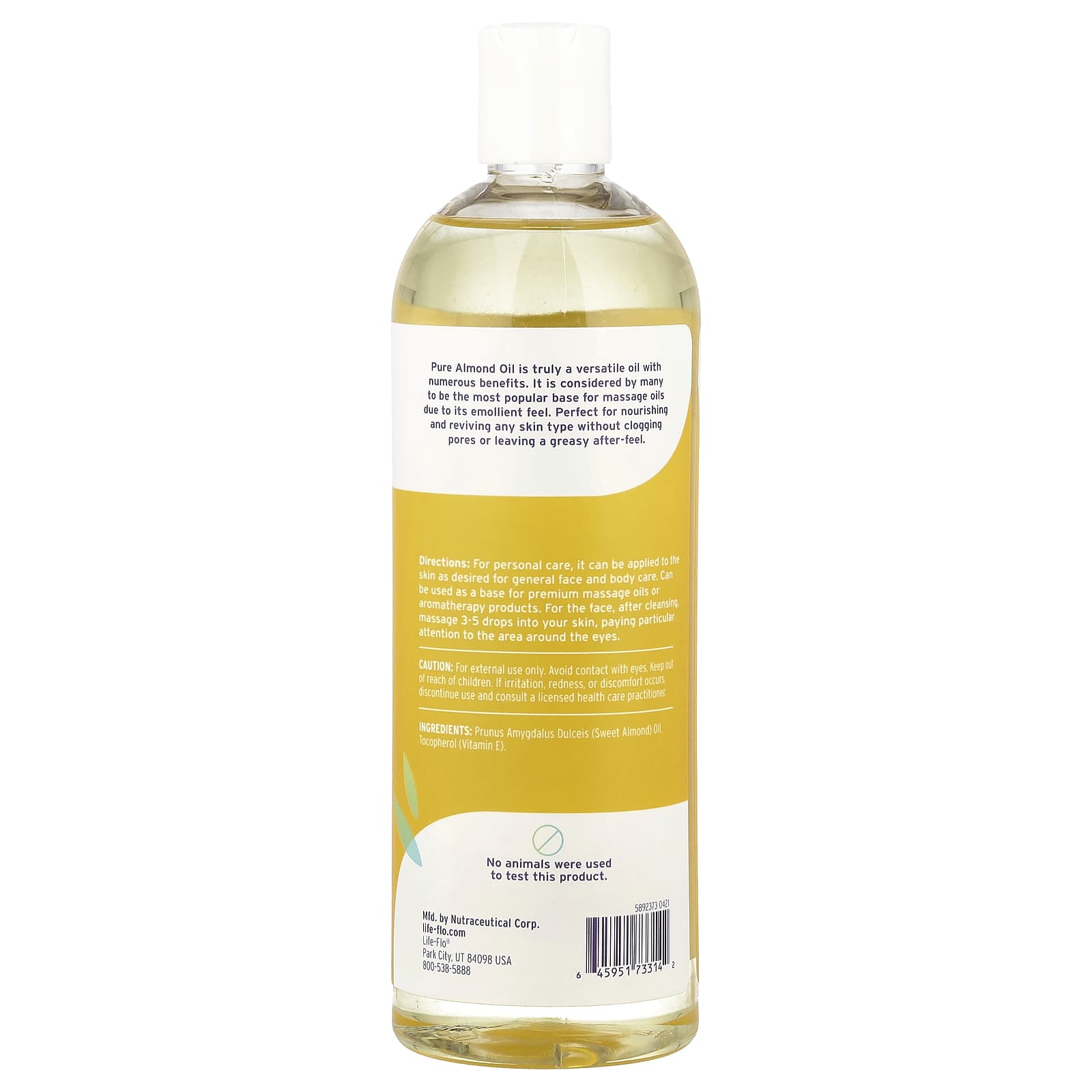 Life-flo, Pure Almond Oil, 16 fl oz (473 ml) - Image 2