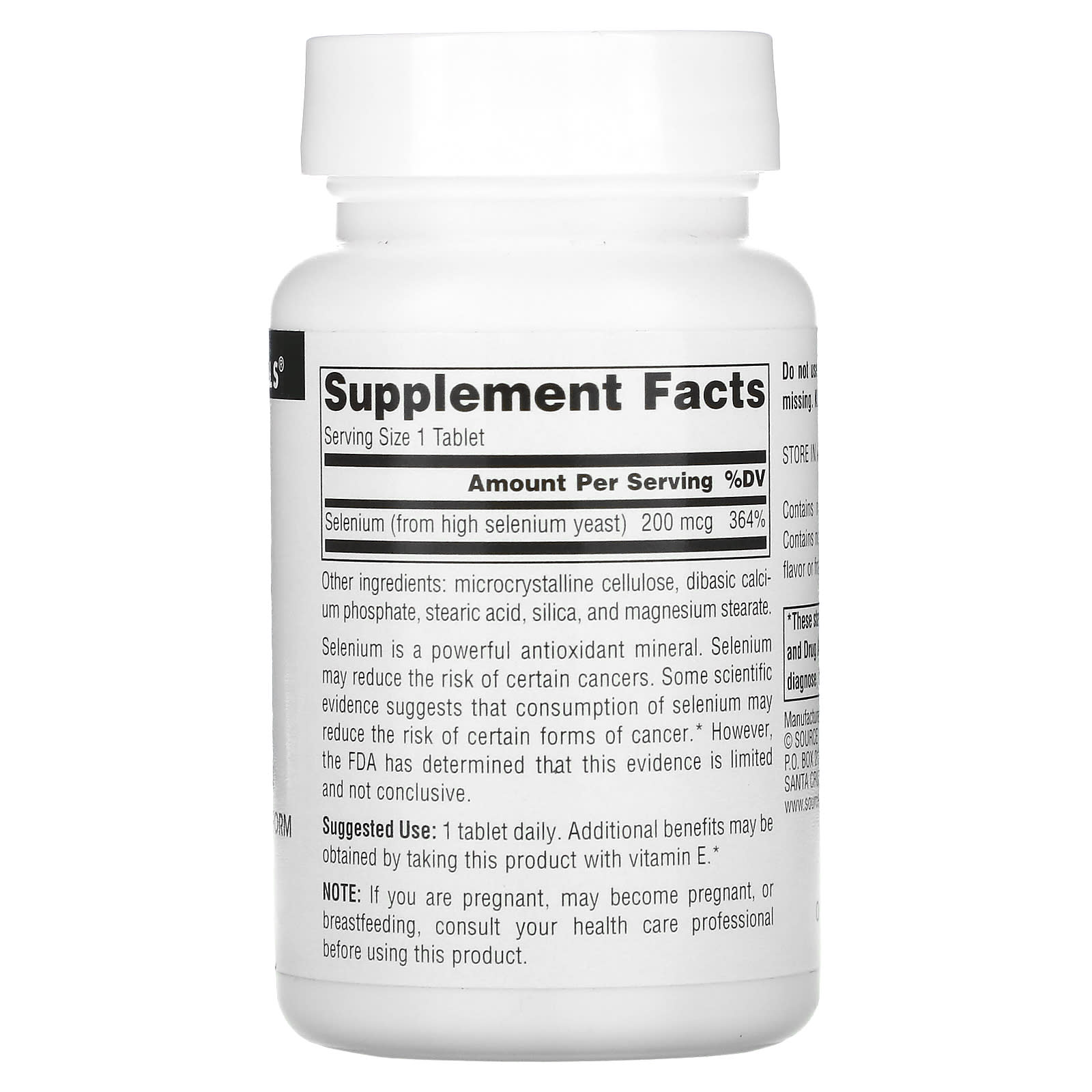 Source Naturals, Selenium, 200 mcg, 120 Tablets - Image 2