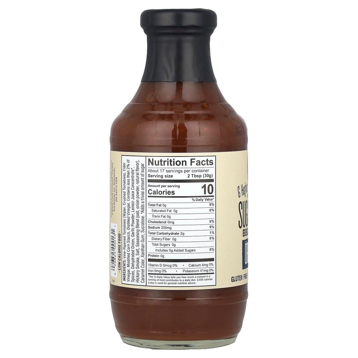 G Hughes Award Winning Sugar Free BBQ Sauce, 18 oz (510g) - Image 2