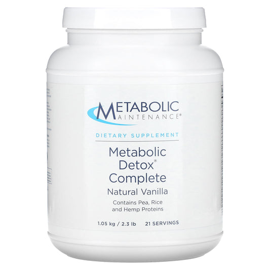 Metabolic Maintenance, Metabolic Detox Complete, Natural Vanilla, 2.3 lb (1.05 kg) - Image 1
