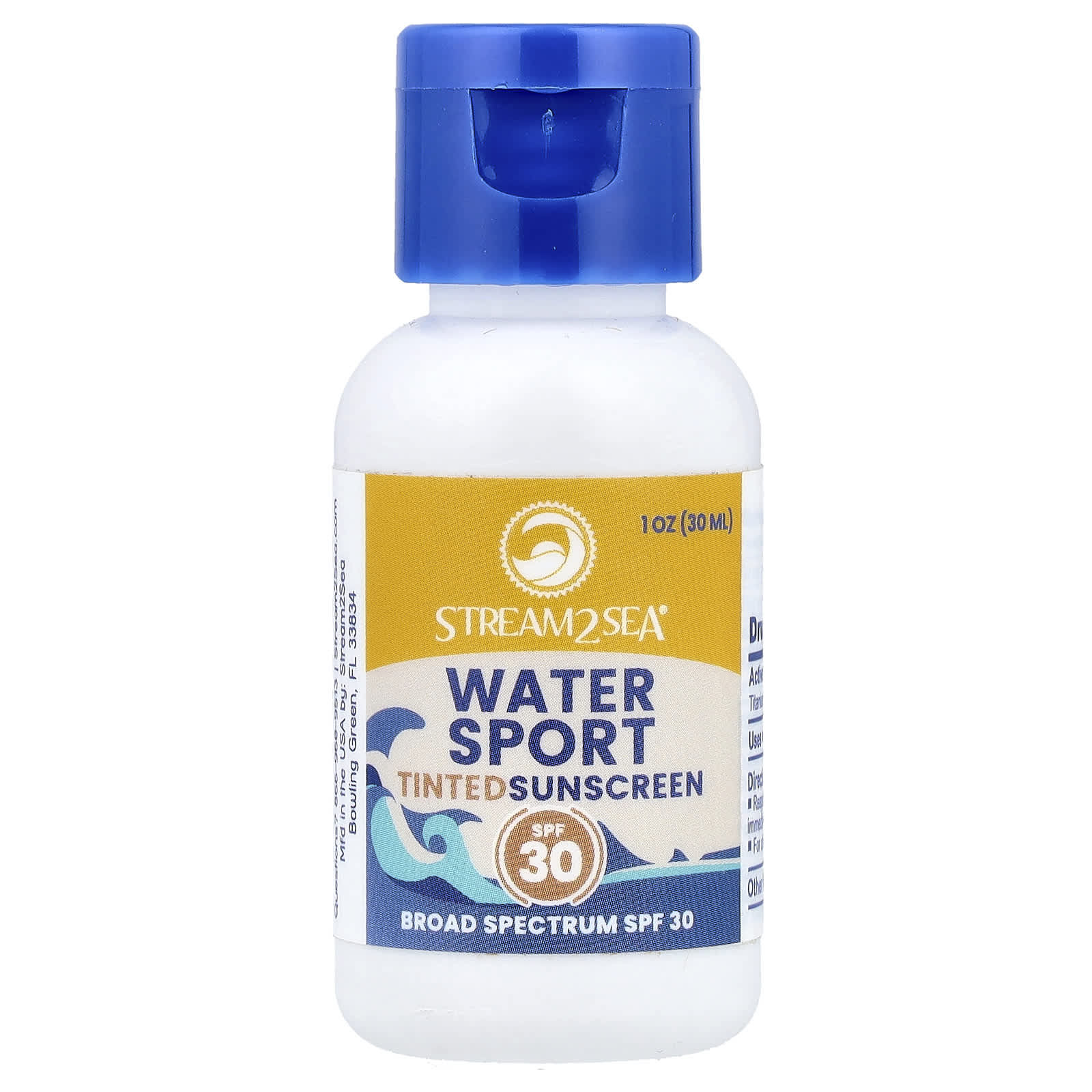 Stream2Sea, Water Sport Tinted Sunscreen, SPF 30, 1 oz (30 ml) - Image 1