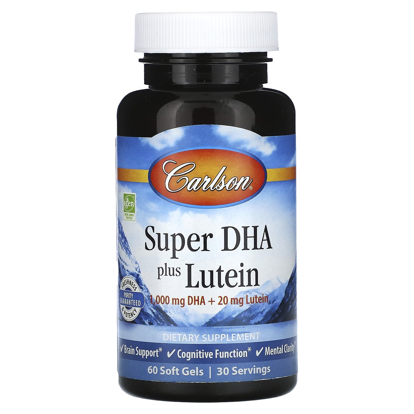 Carlson Super DHA Plus Lutein Brain Health Supplement - Image 1