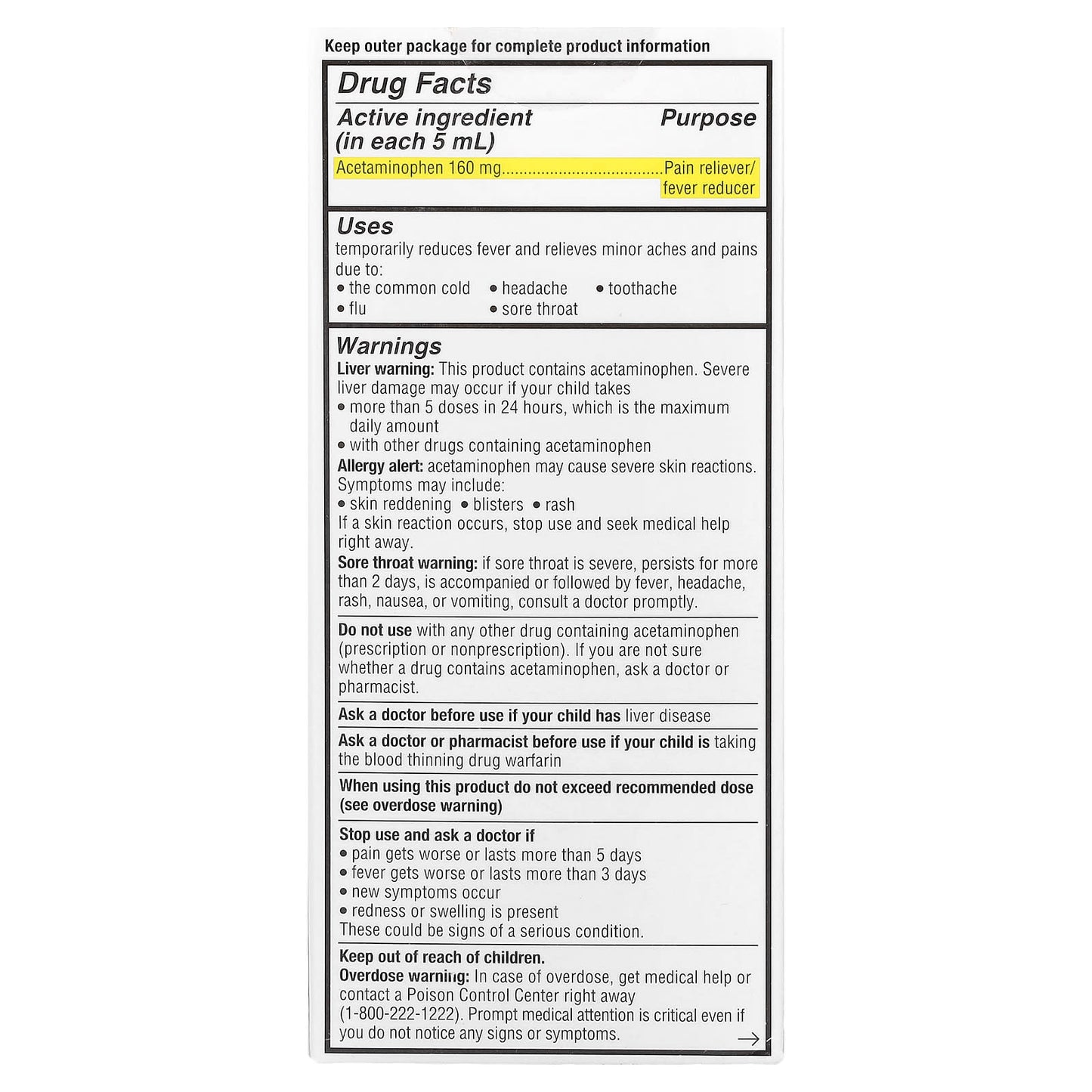 Genexa Kids' Pain & Fever Relief - Organic Blueberry Flavor - Image 2