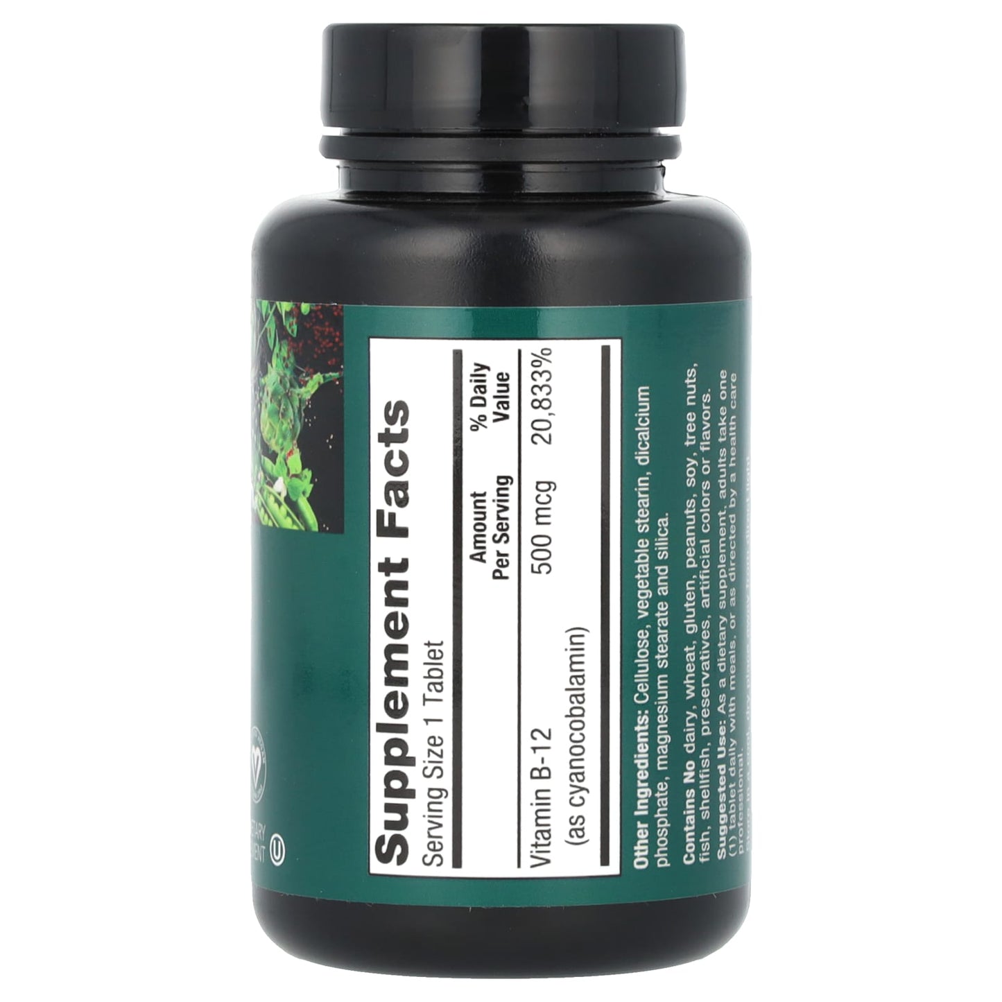 PlantFusion, Vegan Vitamin B-12, 500 mcg, 100 Vegan Tablets - Image 2