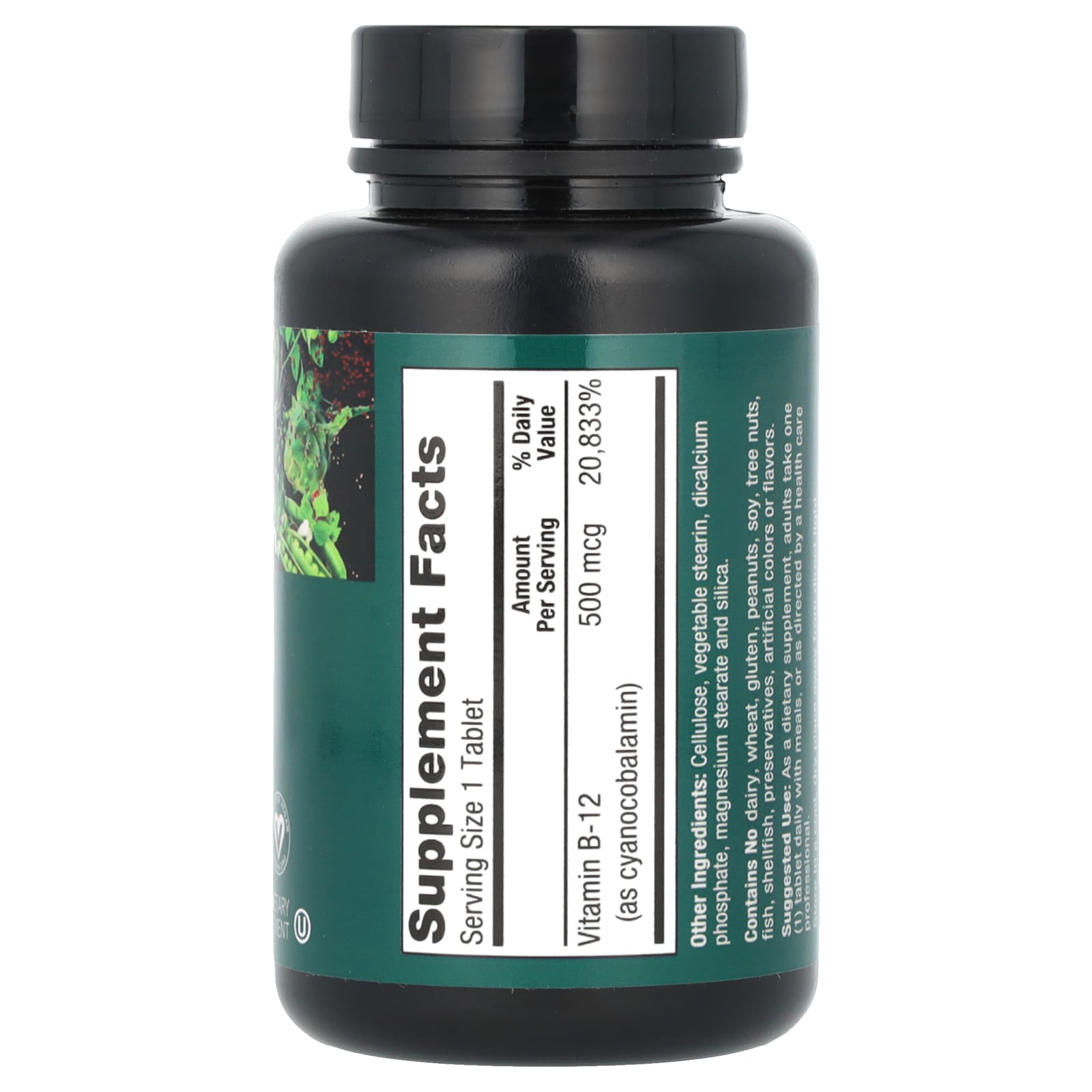 PlantFusion, Vegan Vitamin B-12, 500 mcg, 100 Vegan Tablets - Image 2