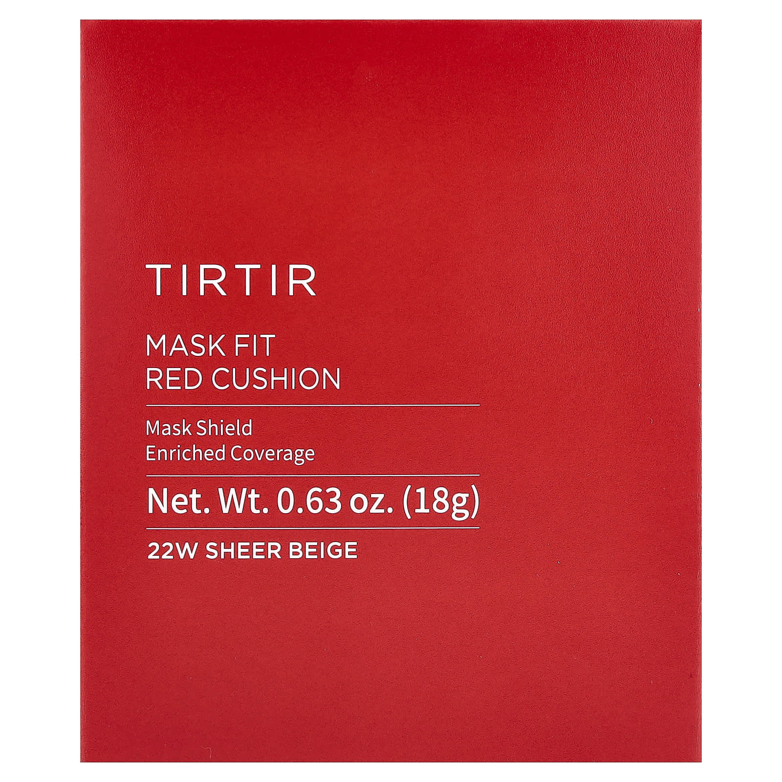 TIRTIR, Mask Fit Red Cushion, 22W Sheer Beige, 0.63 oz (18 g) - Image 2