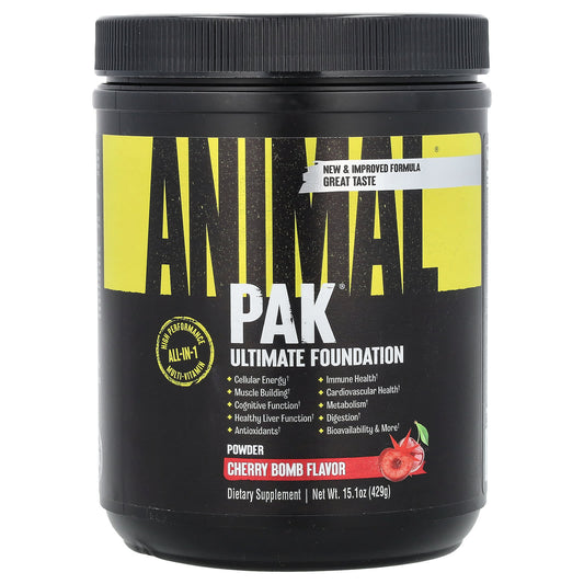 Animal Pak Ultimate Foundation Cherry Bomb 15.1 oz Multivitamin - Image 1