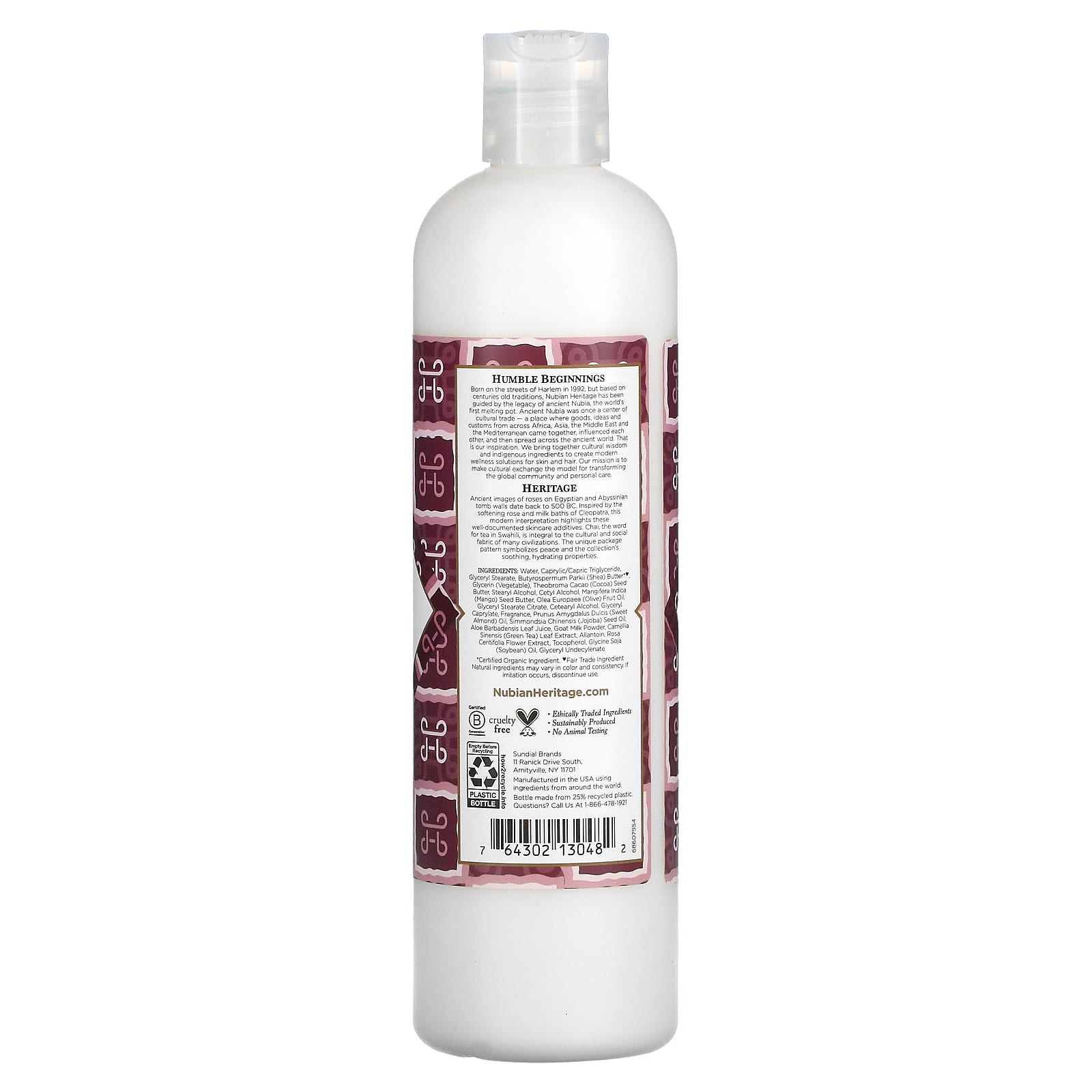 Nubian Heritage, Body Lotion, Goat's Milk & Chai, 13 fl oz (384 ml) - Image 2