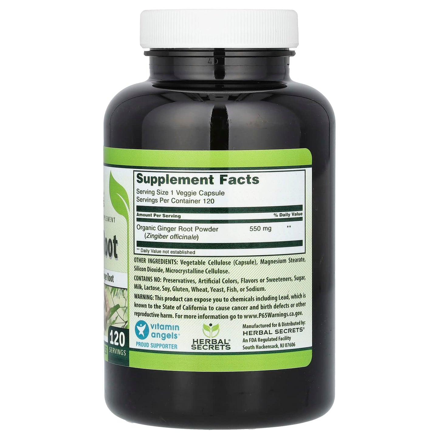 Ginger Root Supplement by Herbal Secrets | 100% Natural - Image 2