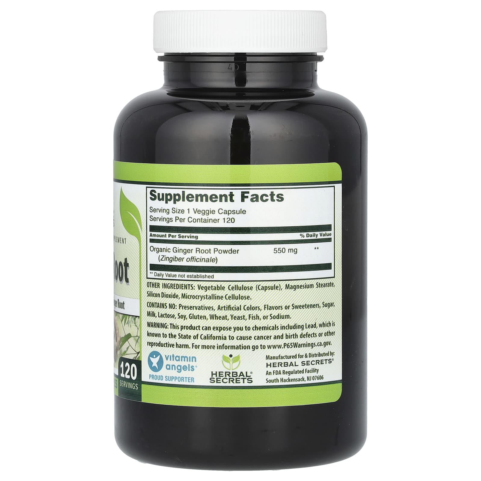 Ginger Root Supplement by Herbal Secrets | 100% Natural - Image 2