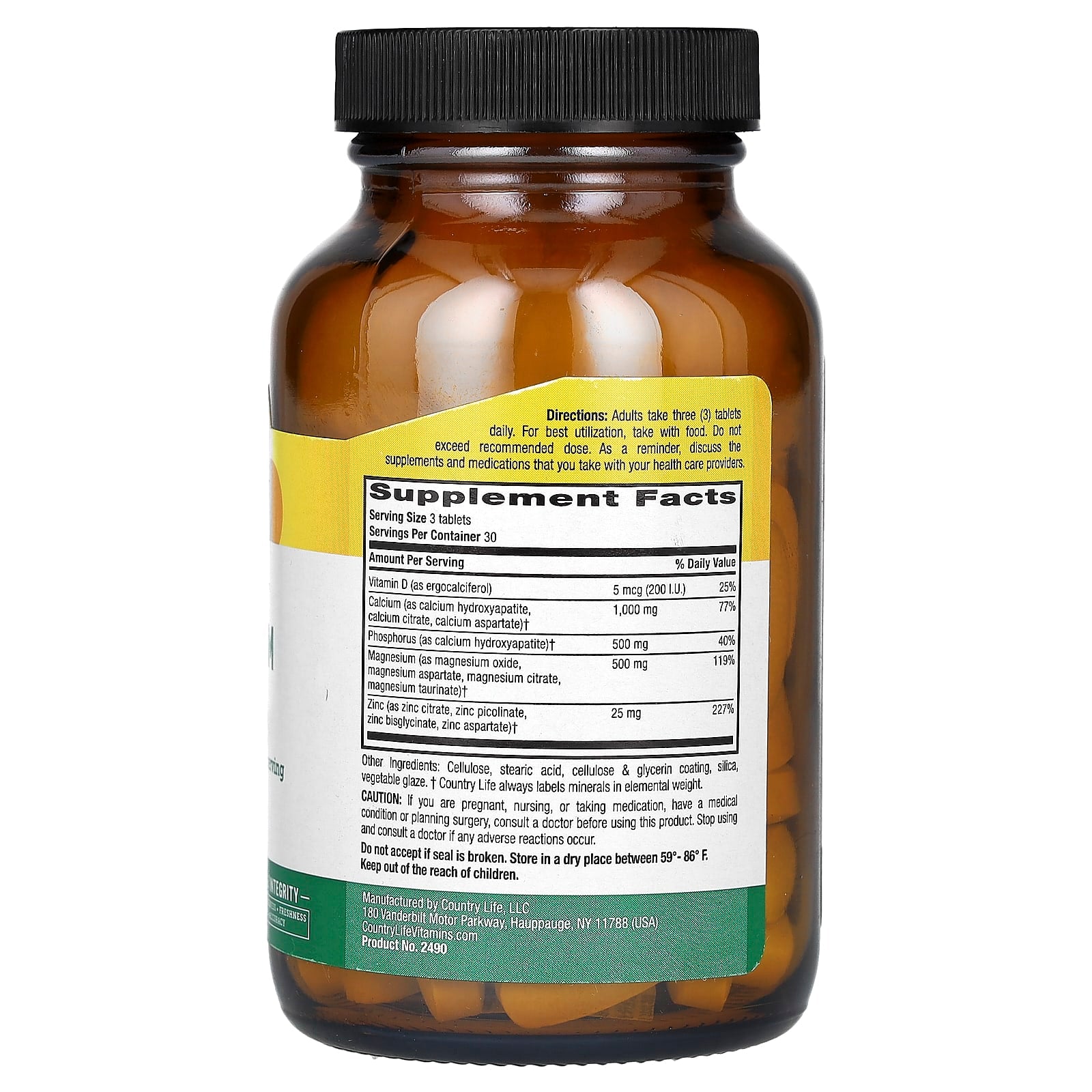 Boost Bone Health with Country Life Calcium Magnesium Zinc - Image 2
