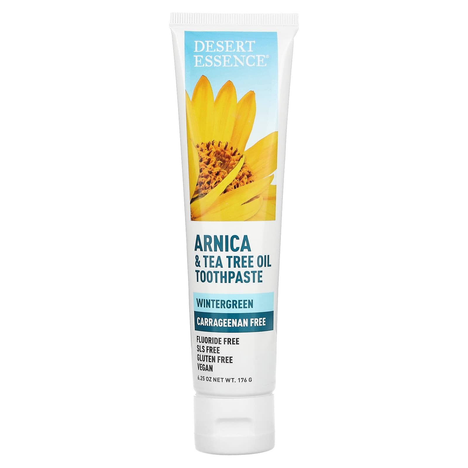 Desert Essence Arnica & Tea Tree Oil Toothpaste, 6.25 oz (176g) - Image 1