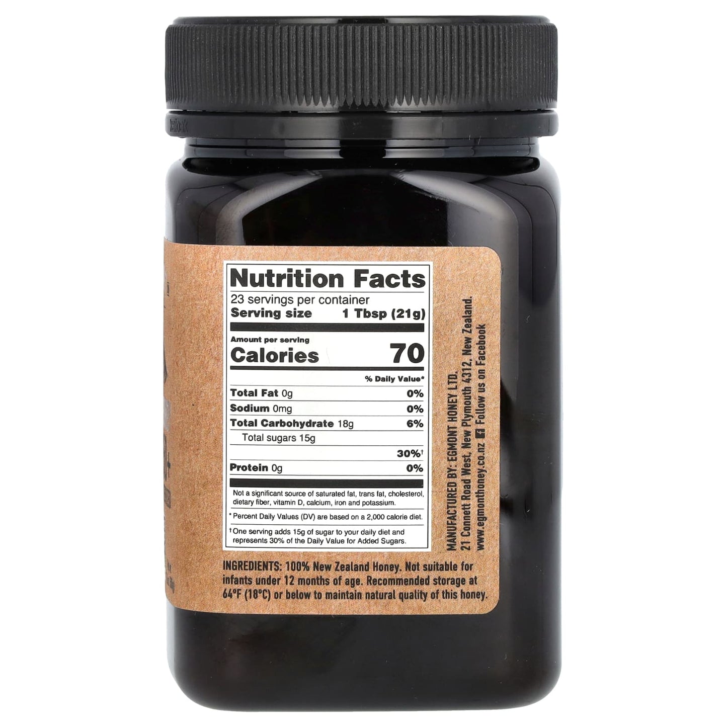 UMF 7+ Manuka Honey 17.6 oz Raw & Unpasteurized from New Zealand - Image 2