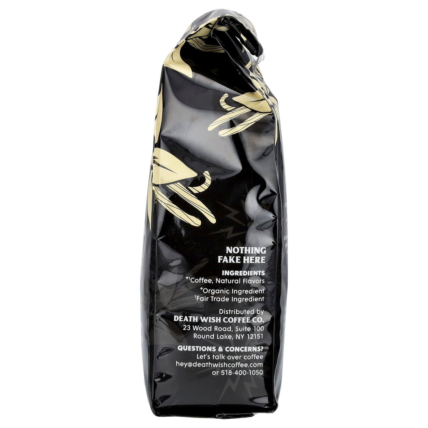 Death Wish Vanilla Ground Coffee, 10 oz, Rich & Creamy, Fair Trade - Image 2