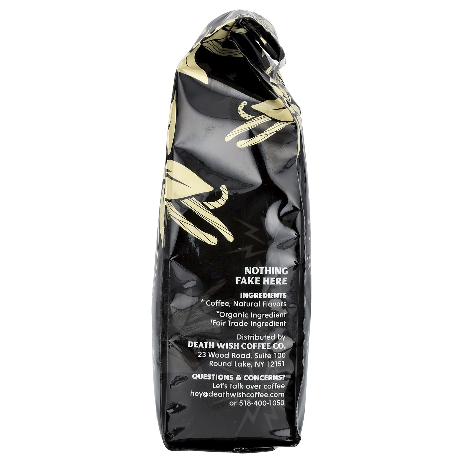 Death Wish Vanilla Ground Coffee, 10 oz, Rich & Creamy, Fair Trade - Image 2