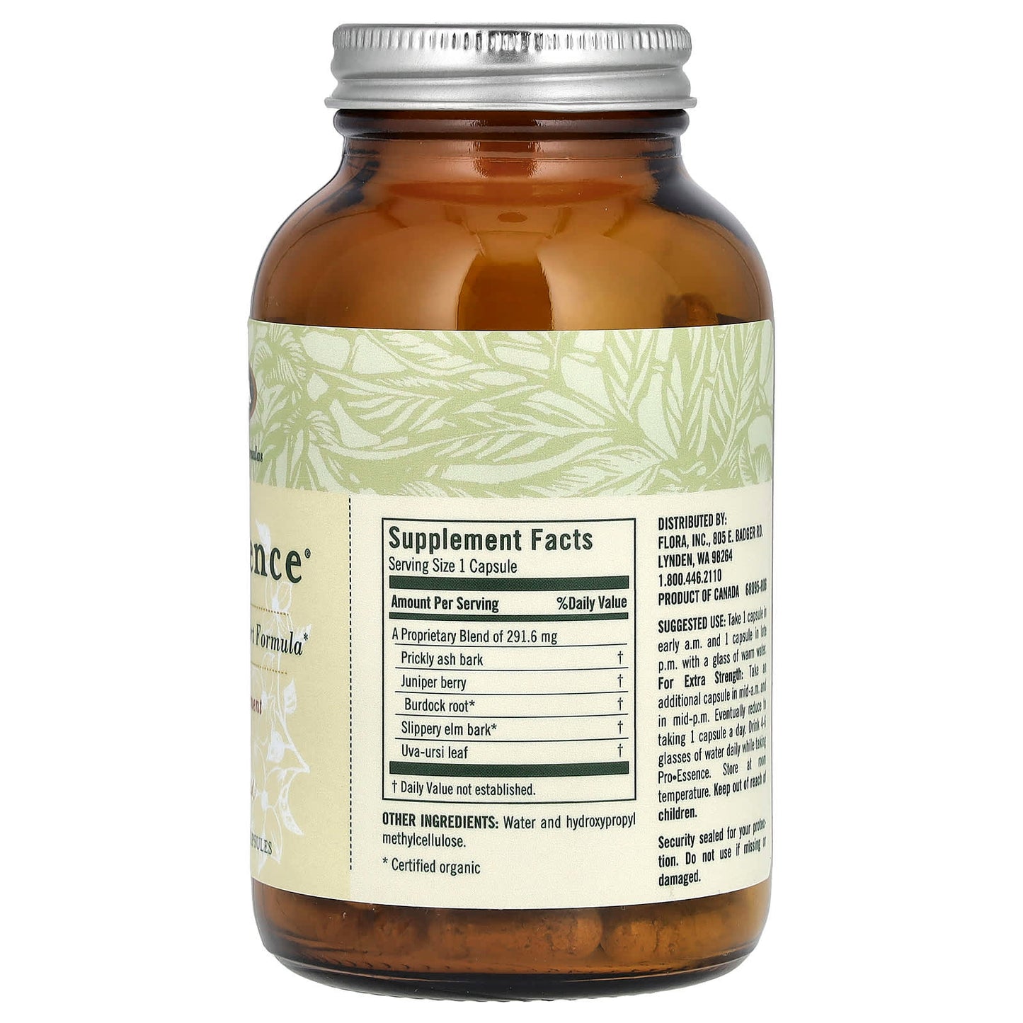 Urinary Tract Support with Flora's Pro-Essence, 120 Capsules - Image 2