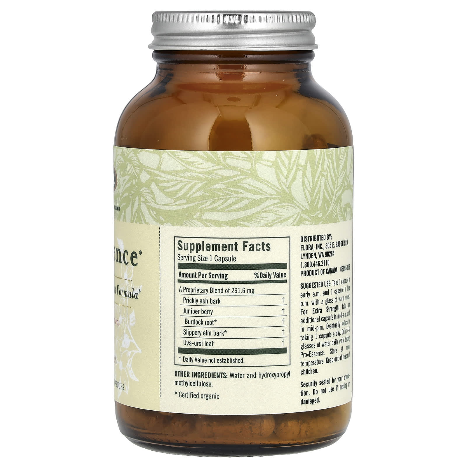 Urinary Tract Support with Flora's Pro-Essence, 120 Capsules - Image 2