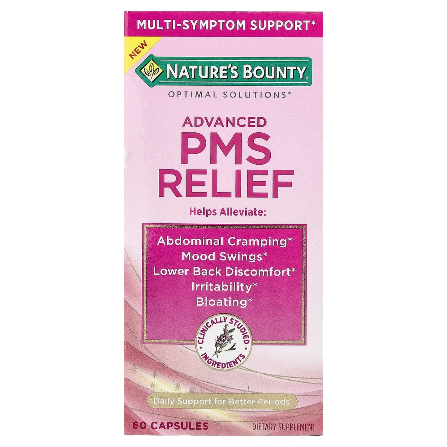 Nature's Bounty, Optimal Solutions®, Advanced PMS Relief, 60 Capsules - Image 1