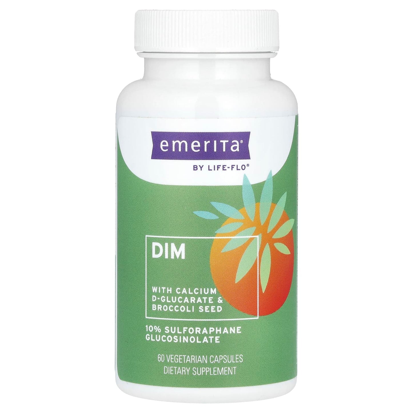 DIM Supplement with Calcium D-Glucarate & Broccoli Seed by Emerita - Image 1
