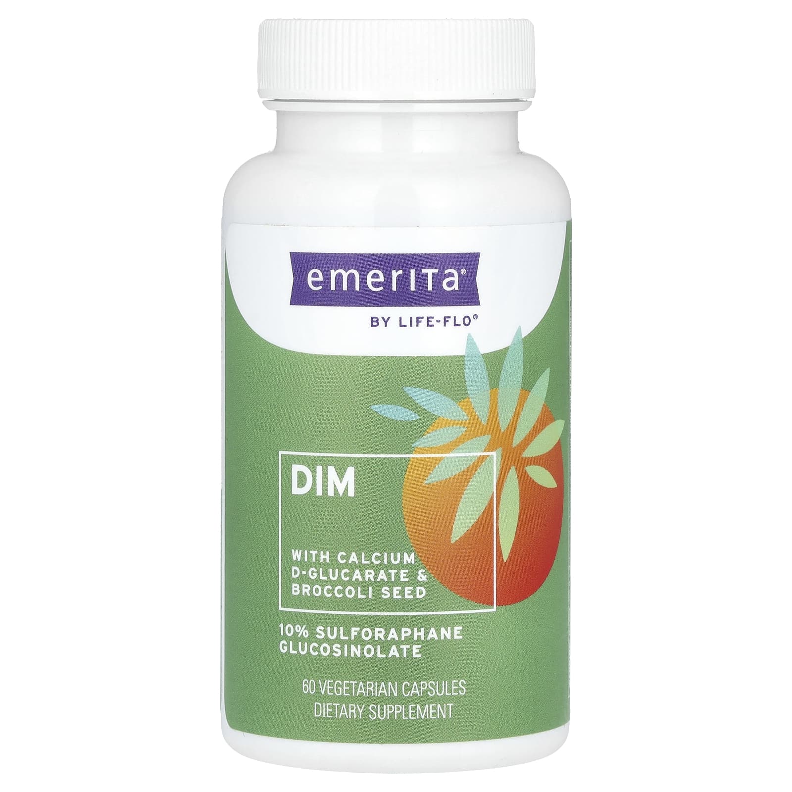 DIM Supplement with Calcium D-Glucarate & Broccoli Seed by Emerita - Image 1