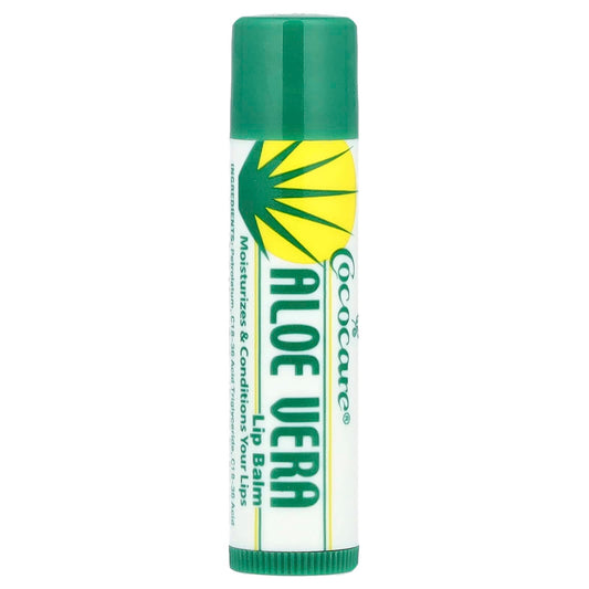 Cococare Aloe Vera Lip Balm - Moisturize & Protect Chapped Lips - Image 1