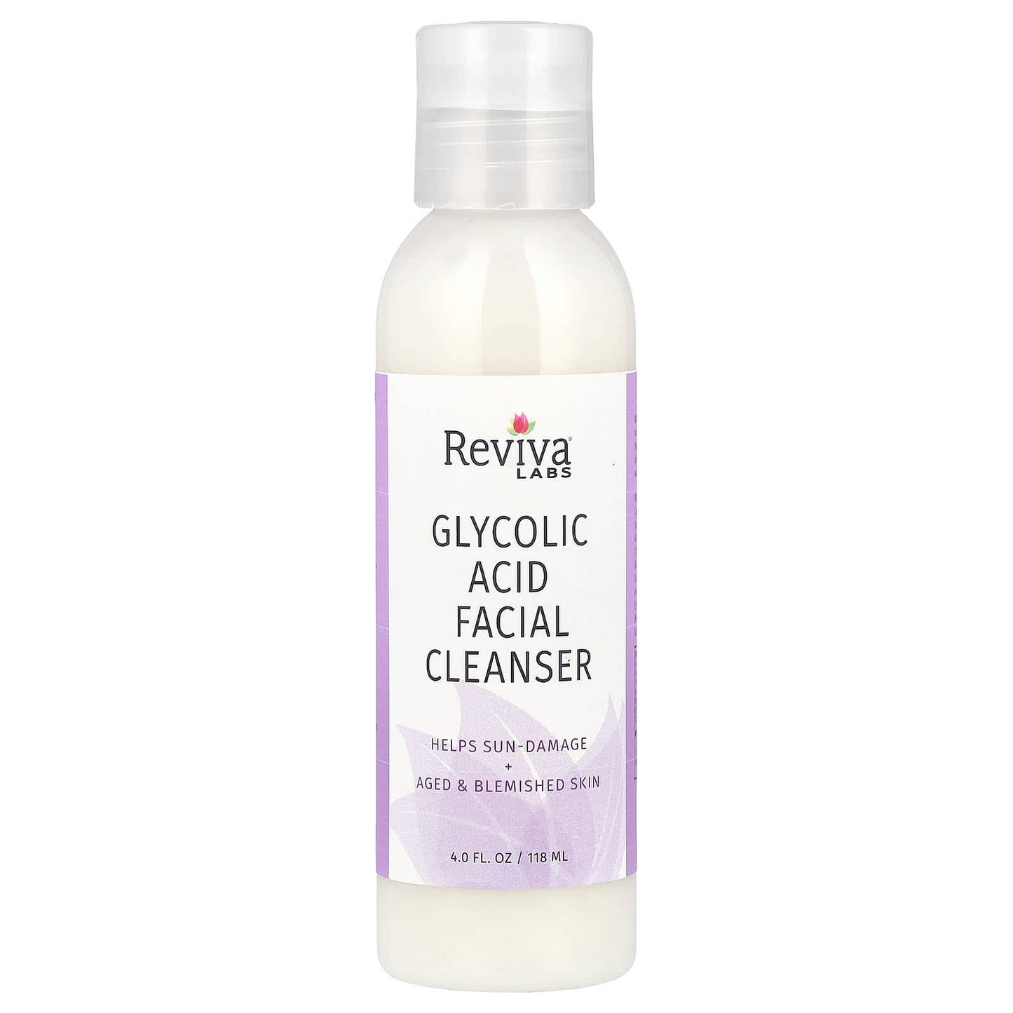 Reviva Labs, Glycolic Acid Facial Cleanser, 4 fl oz (118 ml) - Image 1