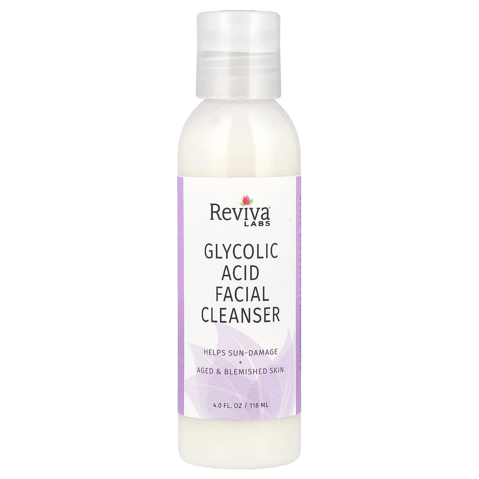 Reviva Labs, Glycolic Acid Facial Cleanser, 4 fl oz (118 ml) - Image 1