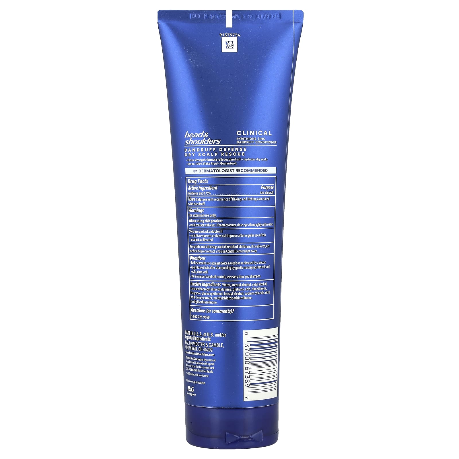 Head & Shoulders Clinical Dandruff Defense Conditioner, Dry Scalp Rescue - 9.1 fl oz - Image 2