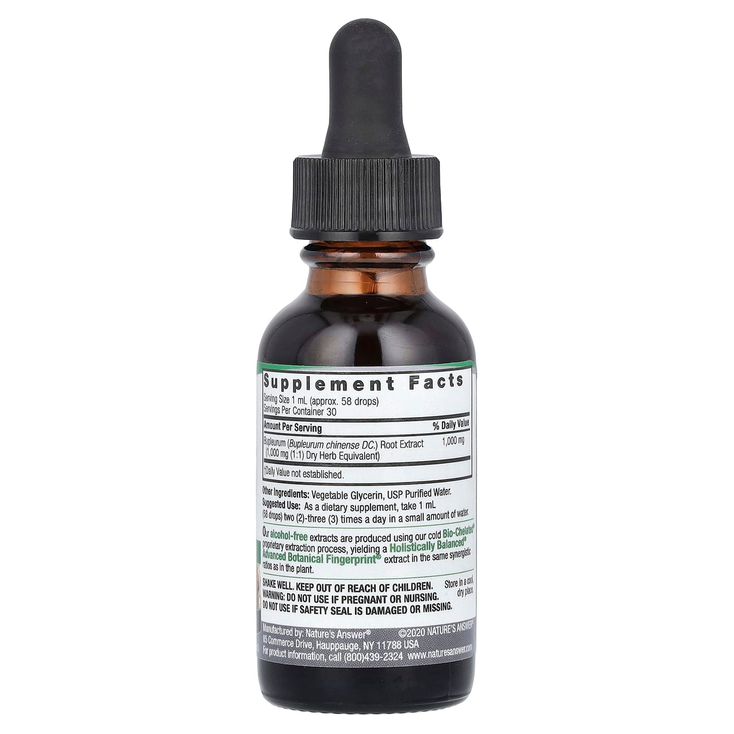 Nature's Answer, Bupleurum Root, Fluid Extract, Alcohol-Free, 1,000 mg, 1 fl oz (30 ml) - Image 2