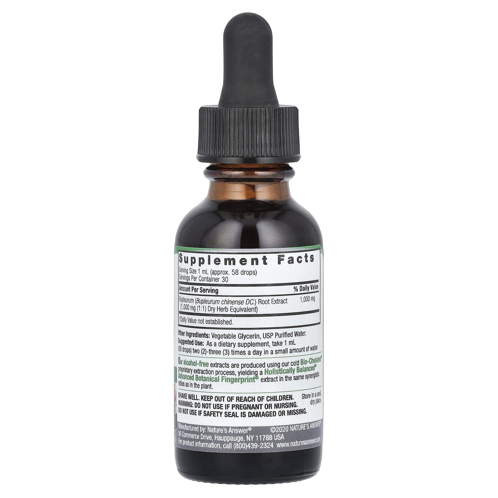 Nature's Answer, Bupleurum Root, Fluid Extract, Alcohol-Free, 1,000 mg, 1 fl oz (30 ml) - Image 2