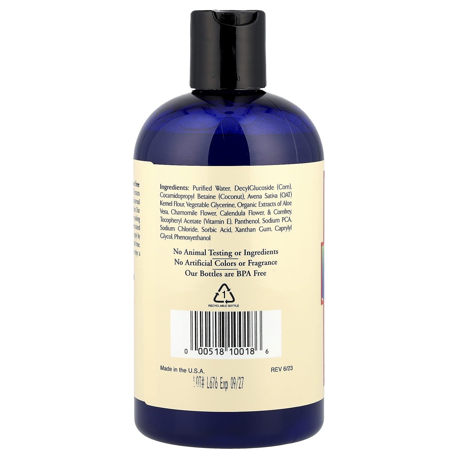 Rainbow Research, Colloidal Oatmeal Bath & Body Wash, Unscented, 12 fl oz (360 ml) - Image 2