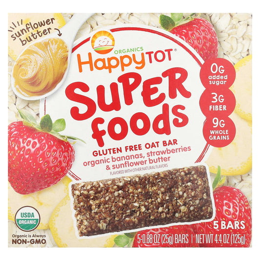 Organic Oat Bars for Kids - Happy Family Superfoods - Image 1