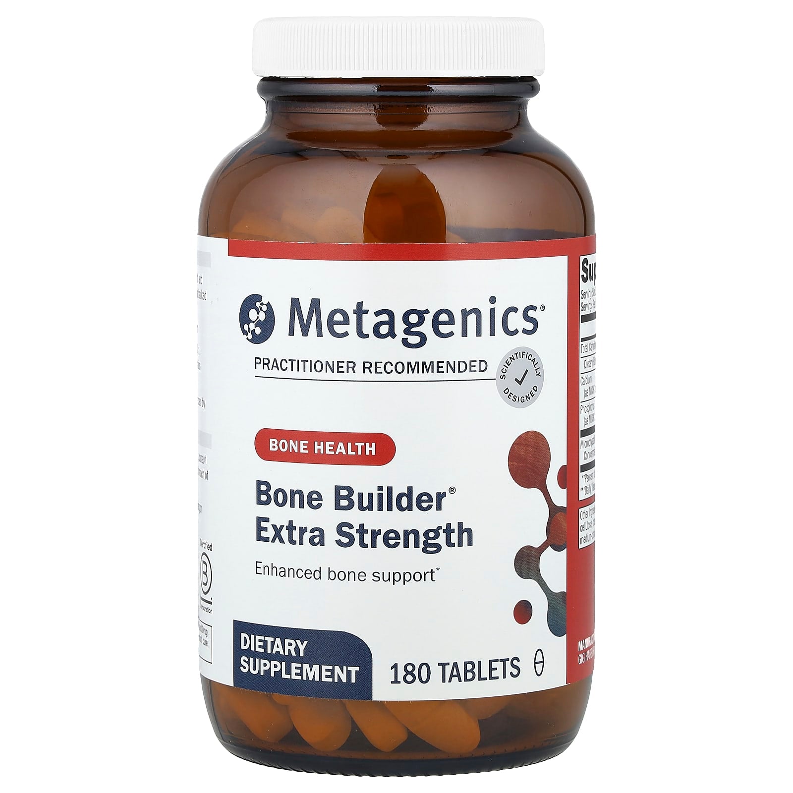 Metagenics, Bone Builder®, Extra Strength, 180 Tablets - Image 1