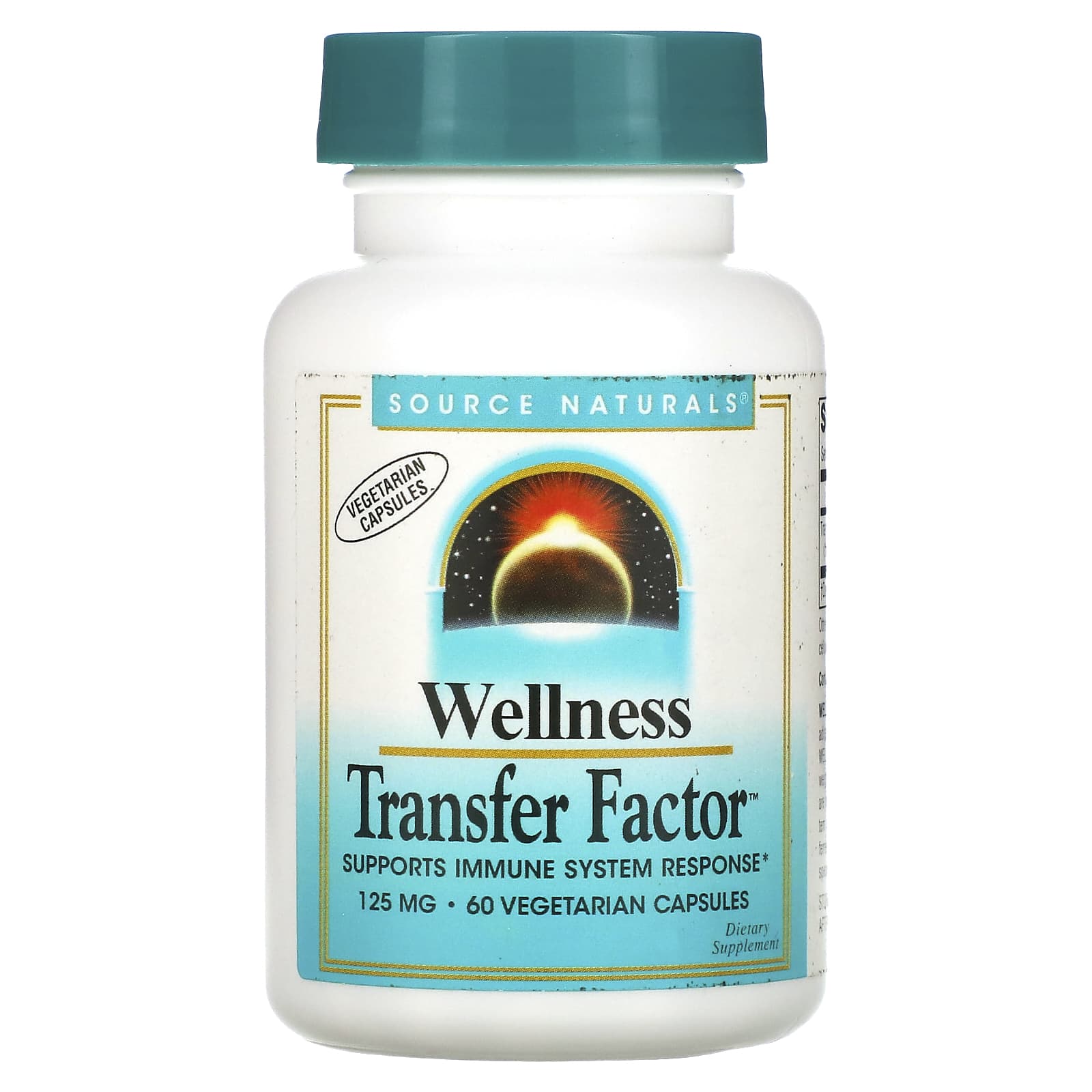 Source Naturals, Wellness Transfer Factor, 125 mg, 60 Vegetarian Capsules - Image 1