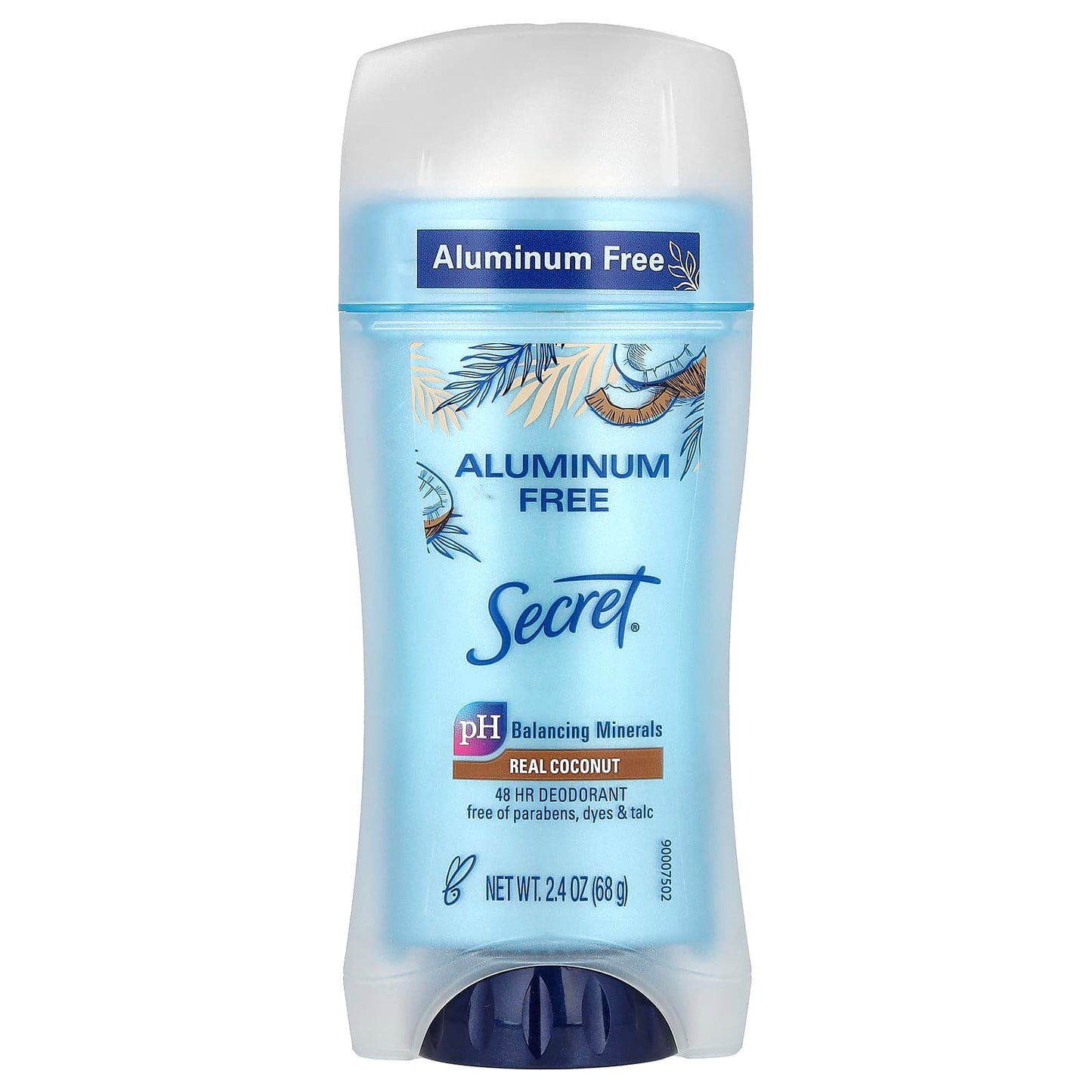 Secret, Aluminum Free Deodorant, Real Coconut,  2.4 oz (68 g) - Image 1