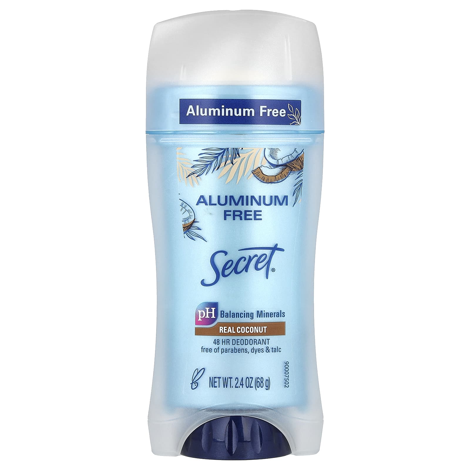 Secret, Aluminum Free Deodorant, Real Coconut,  2.4 oz (68 g) - Image 1