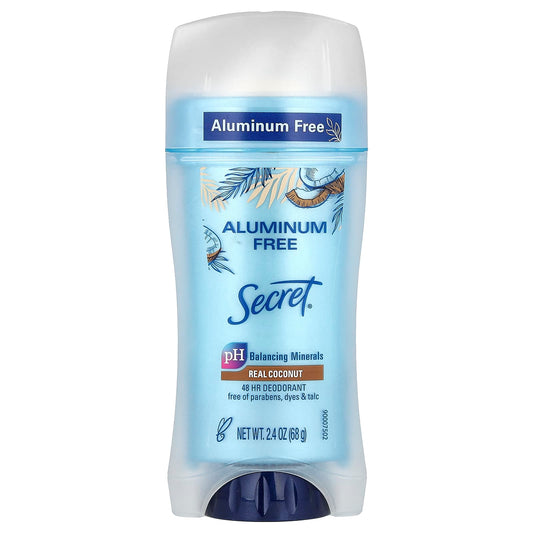 Secret, Aluminum Free Deodorant, Real Coconut,  2.4 oz (68 g) - Image 1