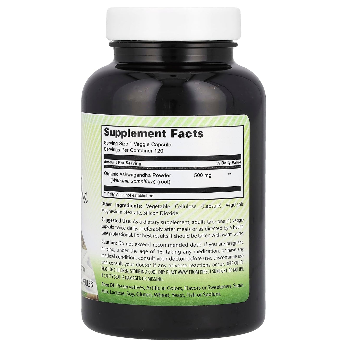 Ashwagandha 500mg Capsules by Amazing India - Stress Relief & Immunity - Image 2