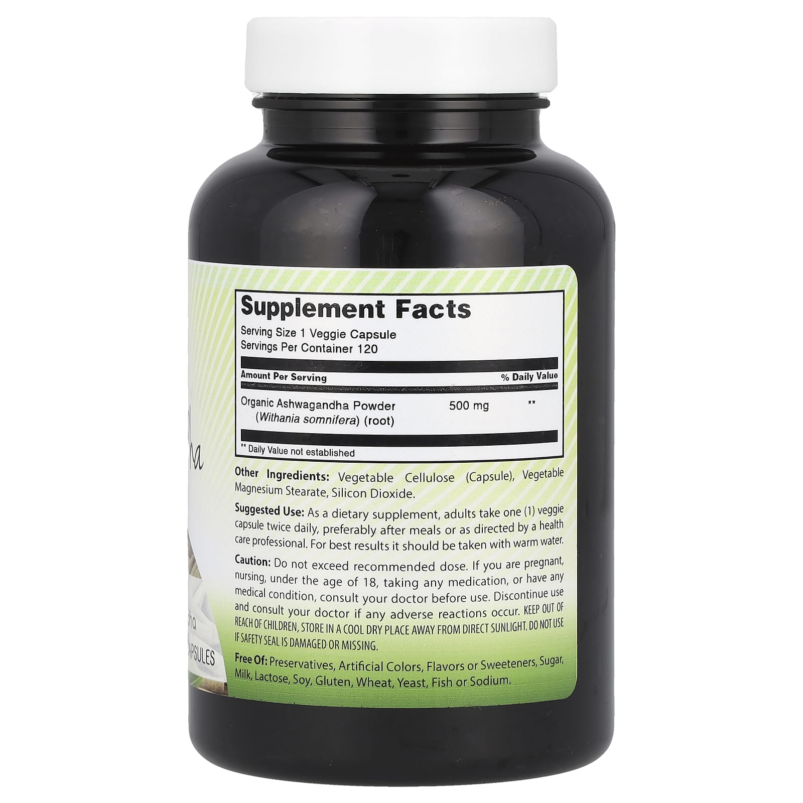 Ashwagandha 500mg Capsules by Amazing India - Stress Relief & Immunity - Image 2