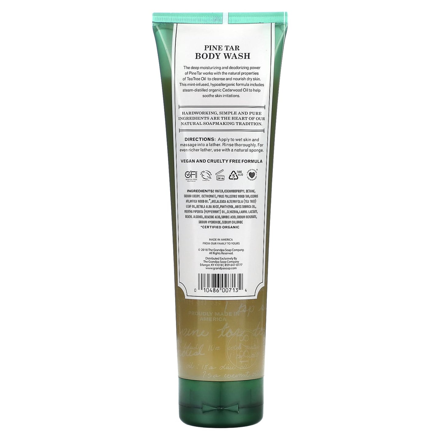 The Grandpa Soap Co., Pine Tar Body Wash, Skin Therapy, 9.5 fl oz (280 ml) - Image 2