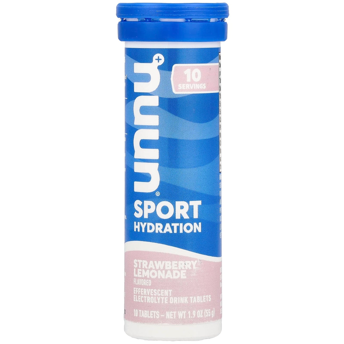 Nuun, Sport Hydration, Effervescent Electrolyte Drink Tablets, Strawberry Lemonade, 10 Tablets - Image 1