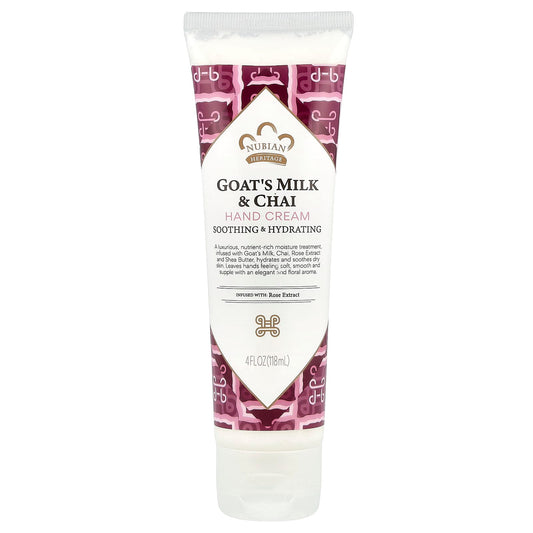 Nubian Heritage, Hand Cream, Goat's Milk & Chai, 4 fl oz (118 ml) - Image 1