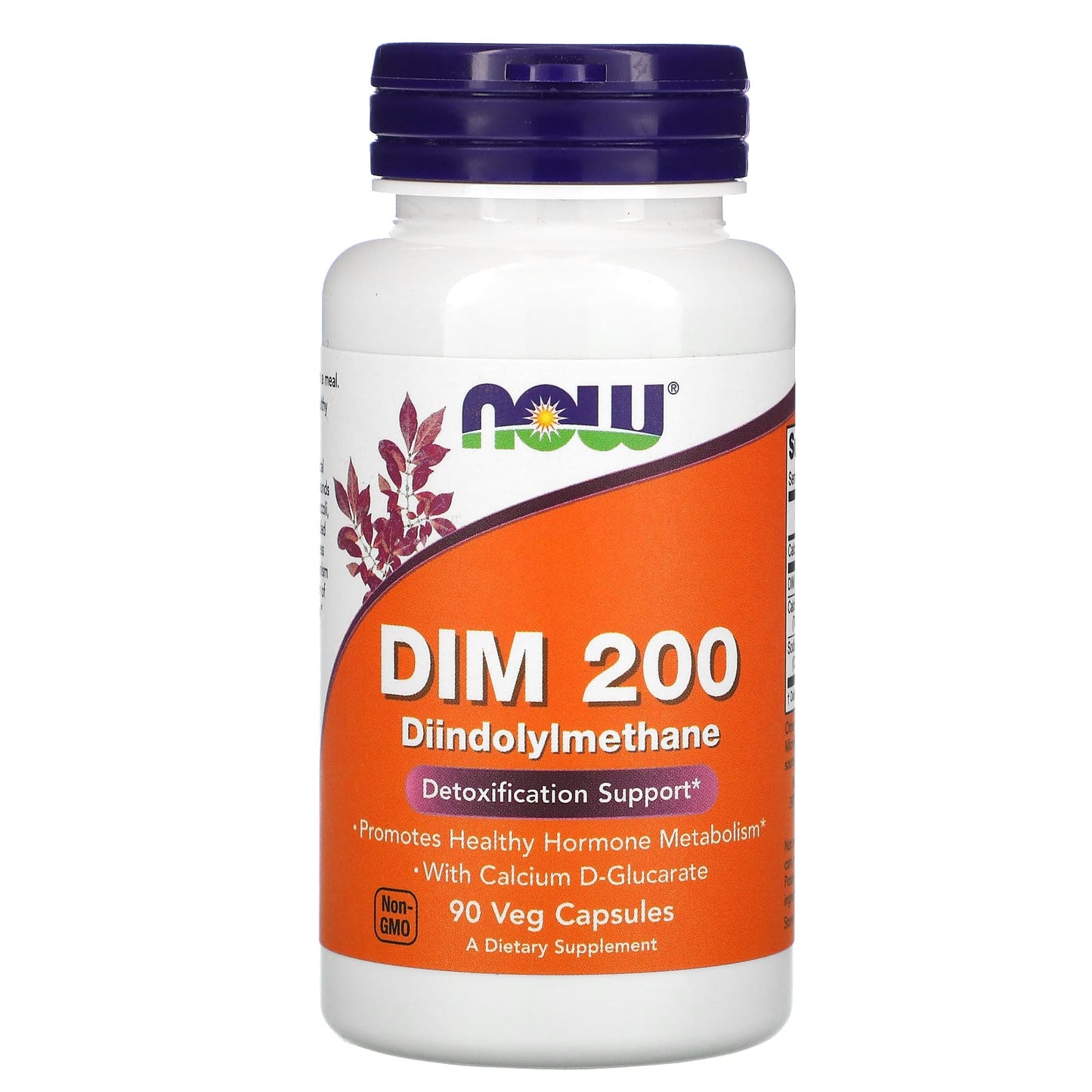 NOW Foods, DIM 200, 90 Veg Capsules - Image 1