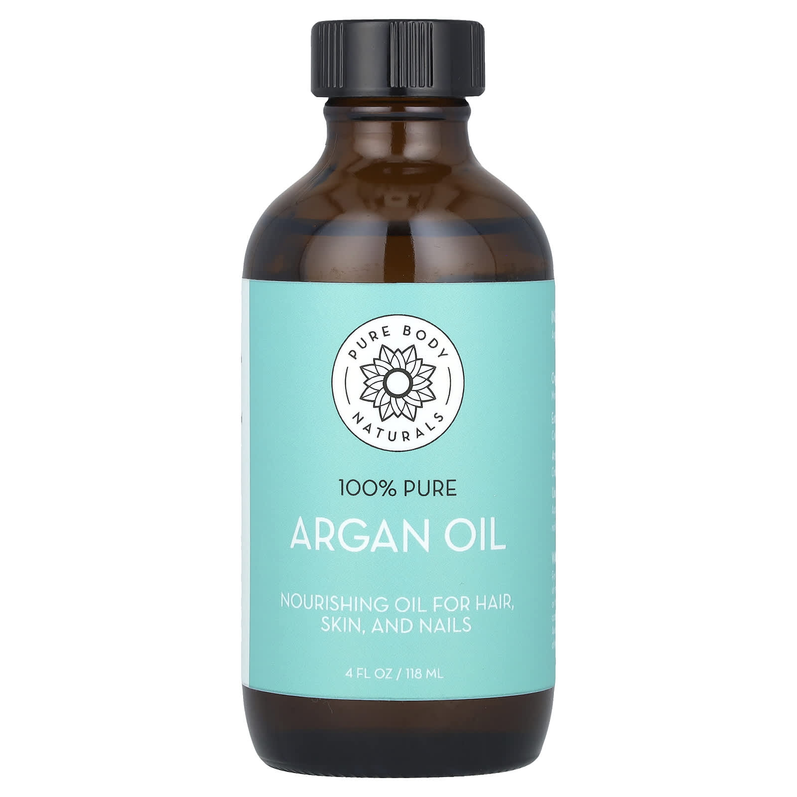 Pure Body Naturals, Argan Oil, 4 fl oz (118 ml) - Image 1