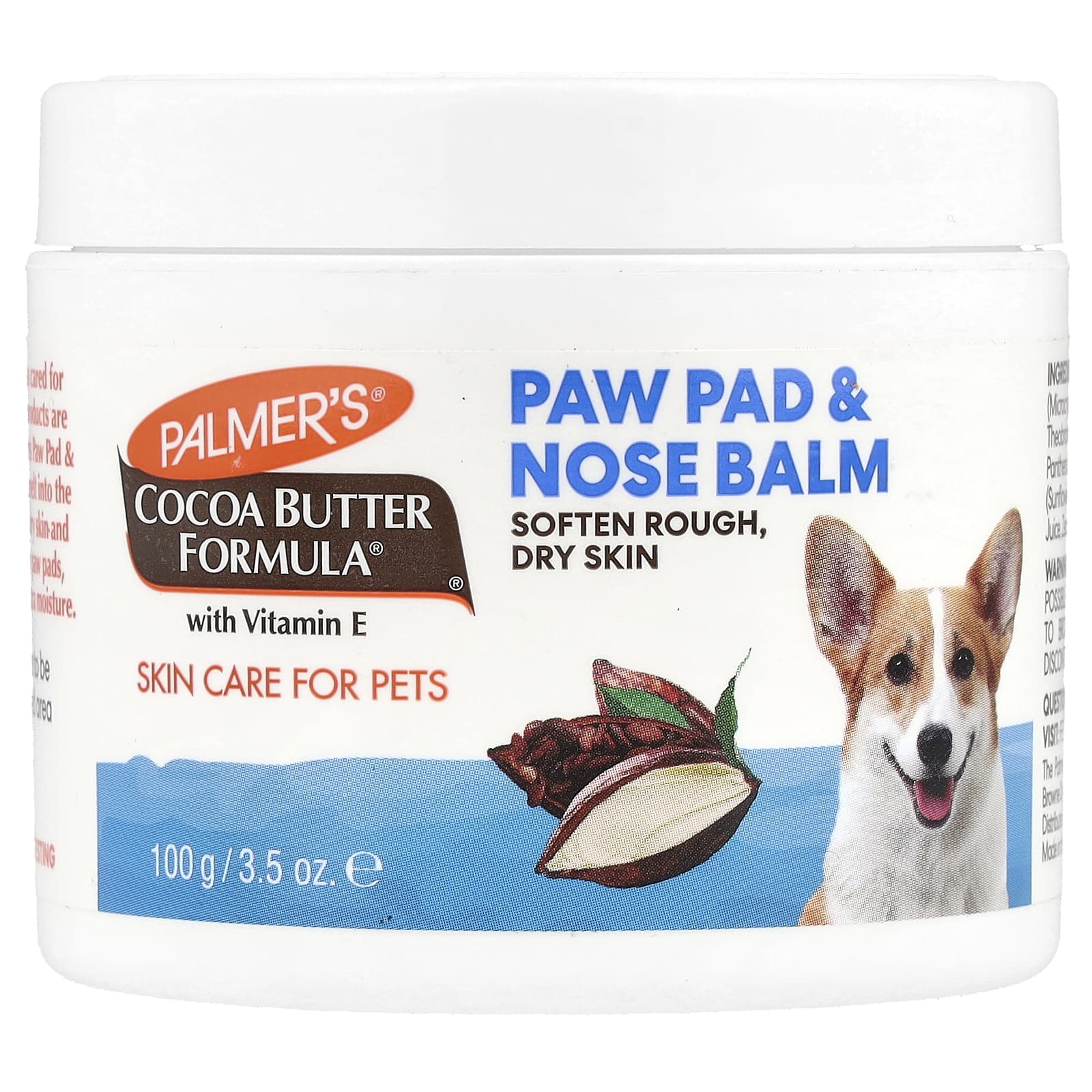 Palmer's for Pets, Coconut Butter Formula® with Vitamin E, Paw Pad & Nose Balm, For Pets, Fragrance Free, 3.5 oz (100 g) - Image 1