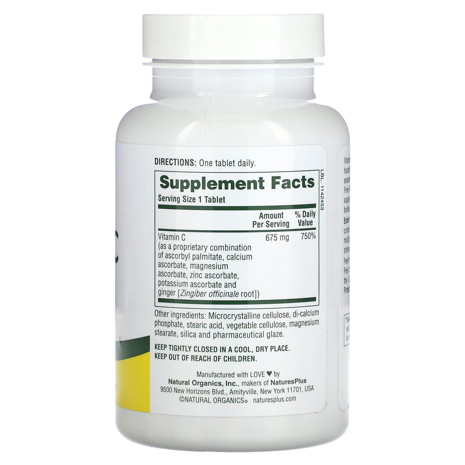 NaturesPlus, Esterified Vitamin C, 675 mg, 90 Tablets - Image 2