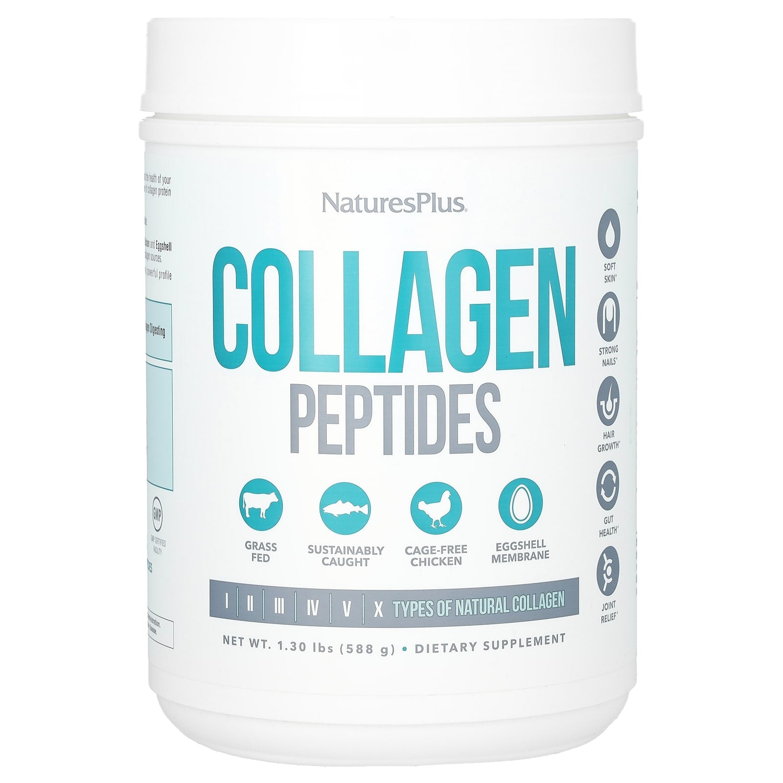 NaturesPlus, Collagen Peptides, 1.3 lbs (588 g) - Image 1