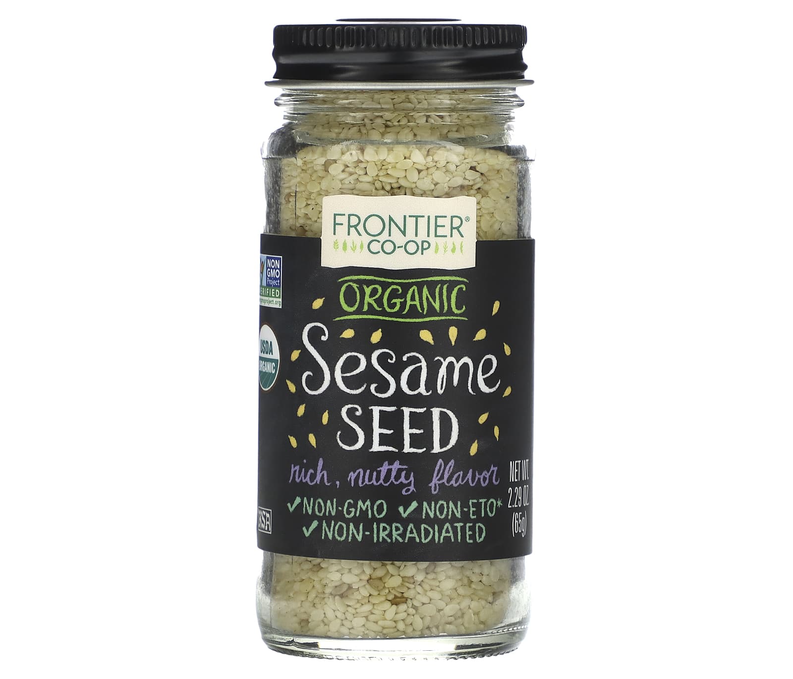 Organic Sesame Seeds by Frontier Co-op - 2.29 oz (65g) - Image 1