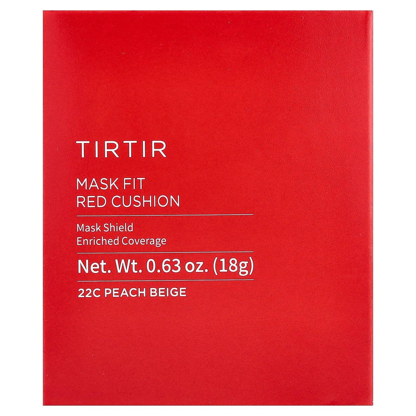 TIRTIR, Mask Fit Red Cushion, 22C Peach Beige, 0.63 oz (18 g) - Image 2